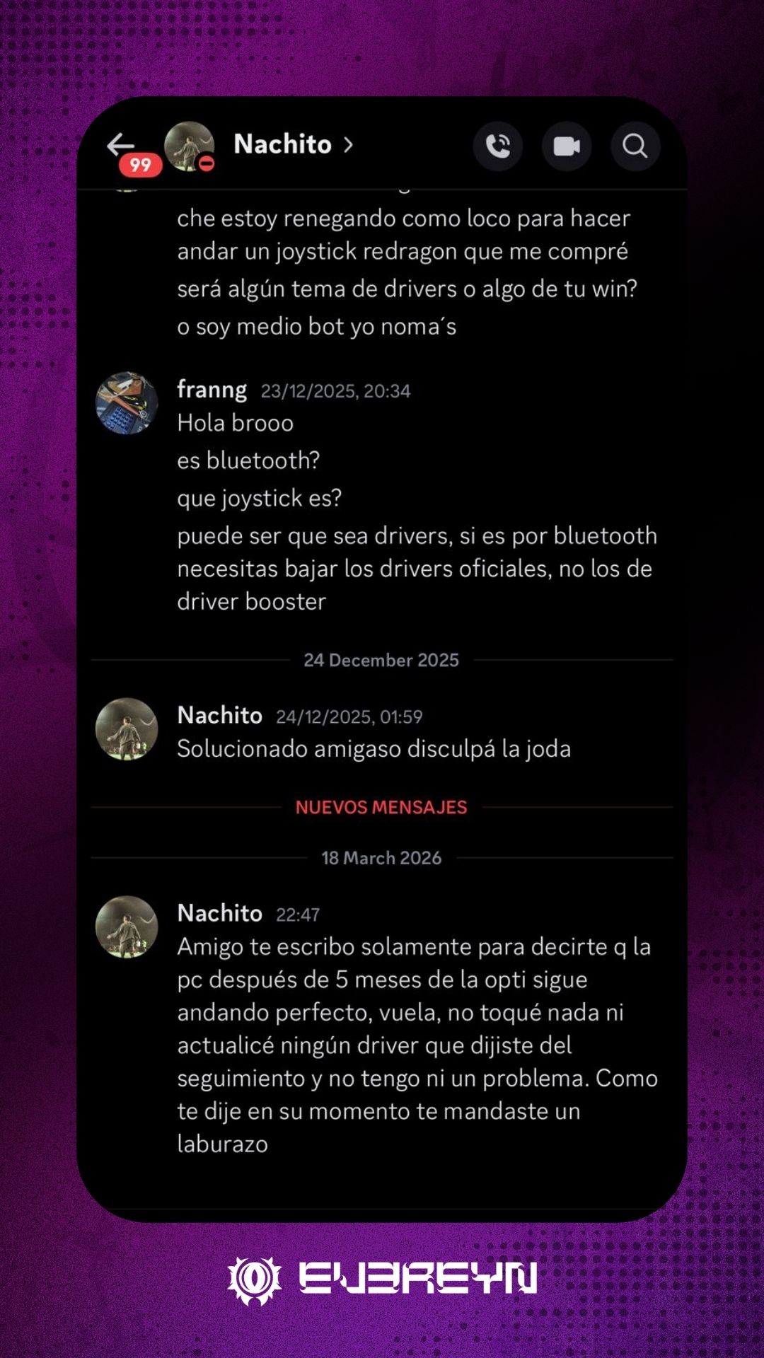 Feedback Vale Sanchez